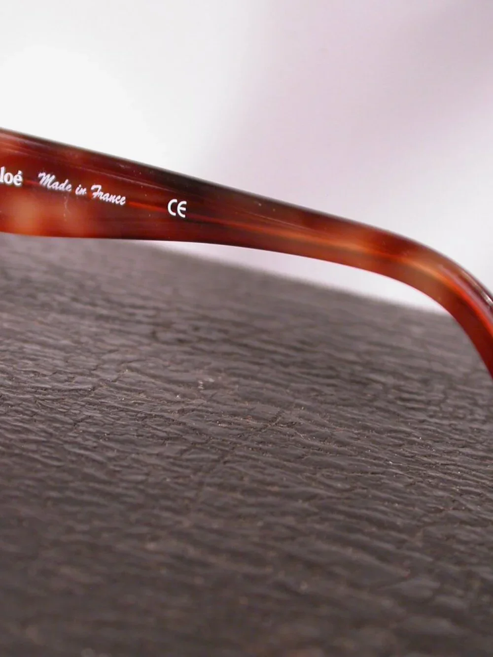 Authentic Chloe Blonde Tortoise Gold Round Eyeglasses Made in France